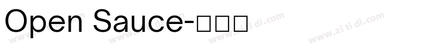 Open Sauce字体转换
